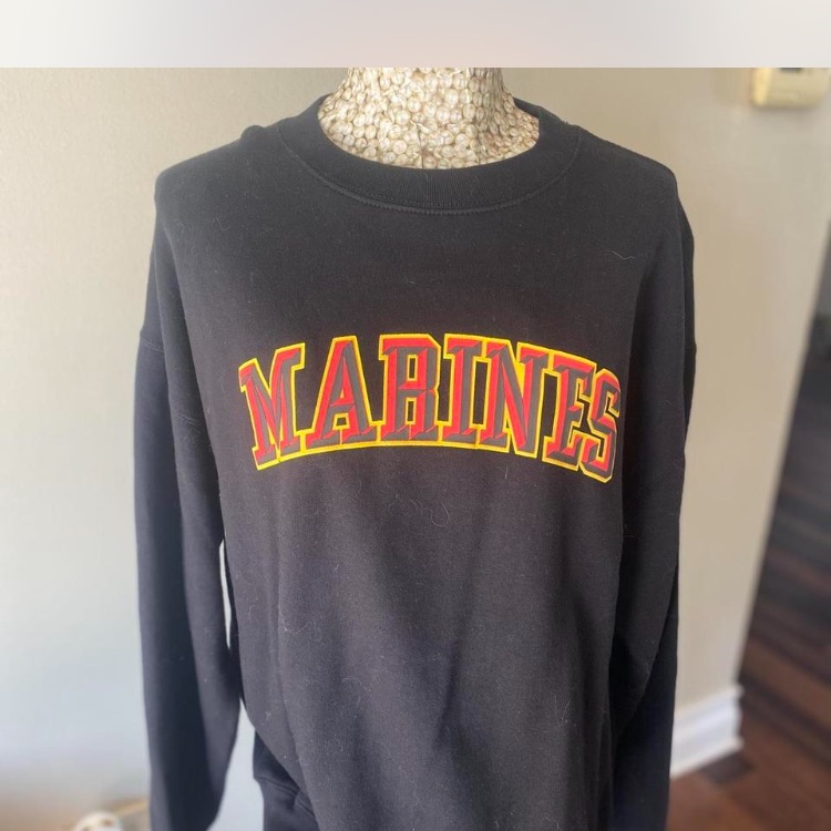 Black Marines Mens Sweater Brothers Inarms Brand